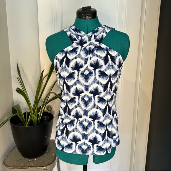 White House Black Market Womens Criss-Cross Halter Top - Picture 1 of 15